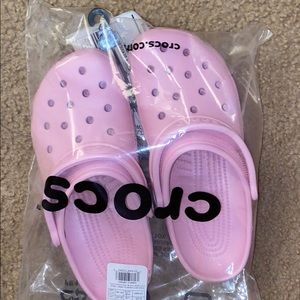 pink crocs size m8/w10